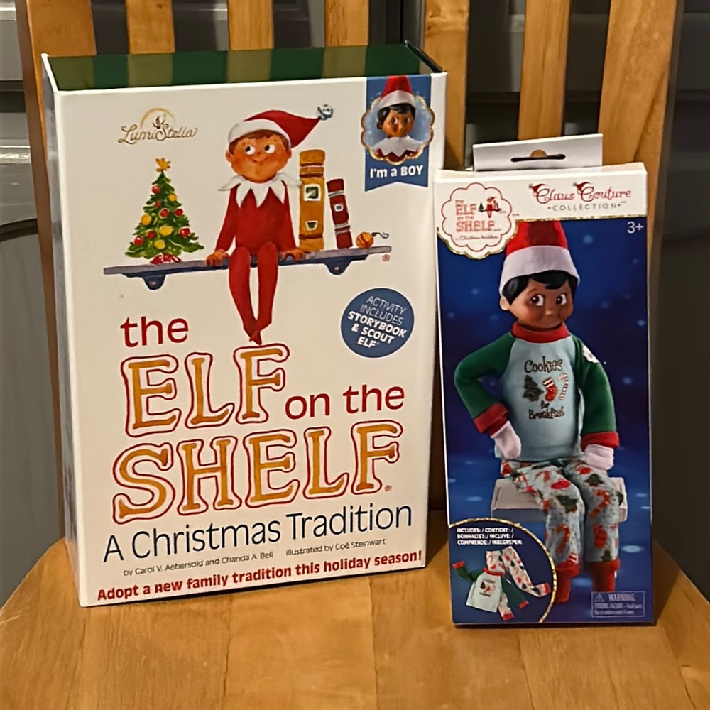 NEW elf on the shelf boy with outfit